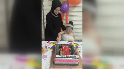 Şehit kızına unutulmaz doğum günü sürprizi