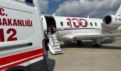 Ambulans uçak 3 aylık bebek için havalandı