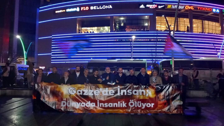 Diyarbakırlılar Gazze’deki Katliama Karşı Toplandı