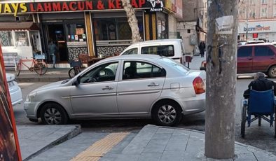Engelli rampalarını işgal etme duyarsızlığı!