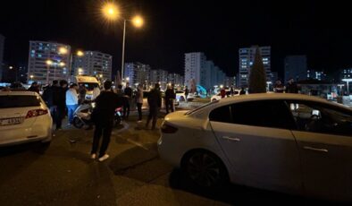 Fırat mahallesinde maddi hasarlı kaza