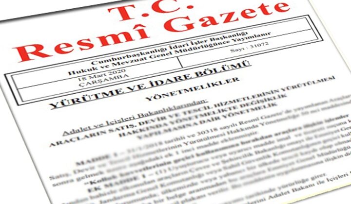 Resmi Gazete başlıkları