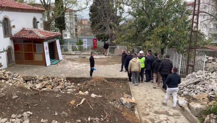 675 yıllık Hatunlar Türbesi ve camide restorasyon başladı