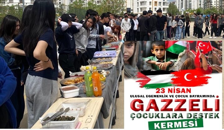 Diyarbakır’da lise öğrencileri Gazze için kermes düzenledi