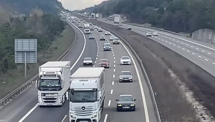 Anadolu Otoyolu’nda bayram dönüşü yoğunluğu: Trafik akıcı seyrediyor