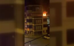 Apartmanda çıkan yangında ikisi çocuk 5 kişi dumandan etkilendi