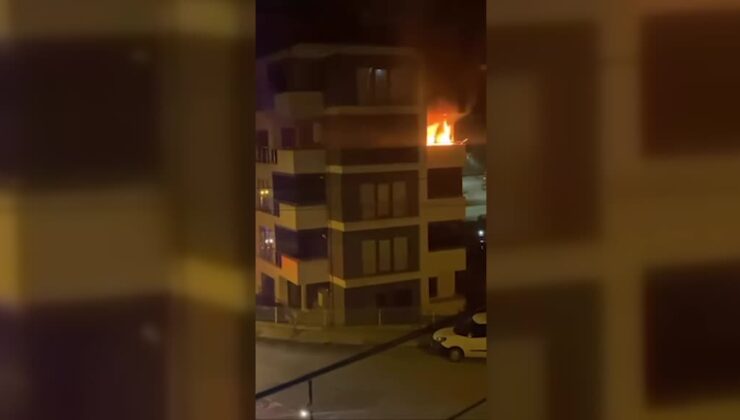 Apartmanda çıkan yangında ikisi çocuk 5 kişi dumandan etkilendi