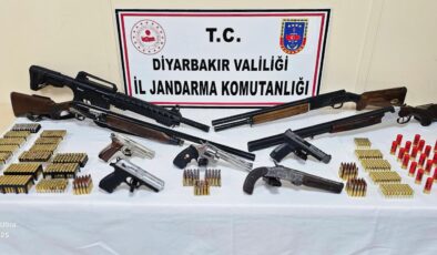 Bismil’deki silahlı kavgada çok sayıda silah ele geçirildi