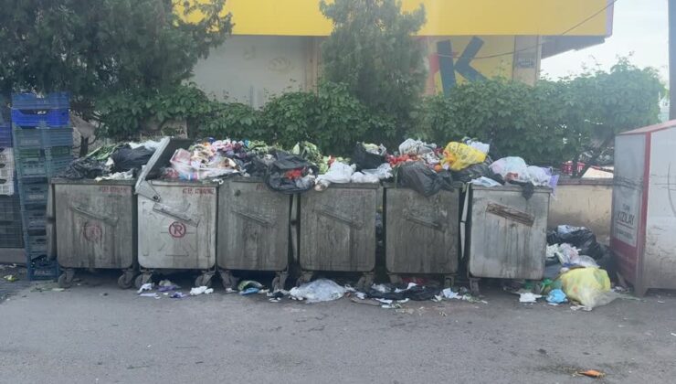 Çiğli’de grev çöp krizine dönüştü: Sokaklar çöple doldu