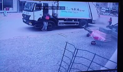 Çöp kamyonunun çarptığı yaşlı adam öldü