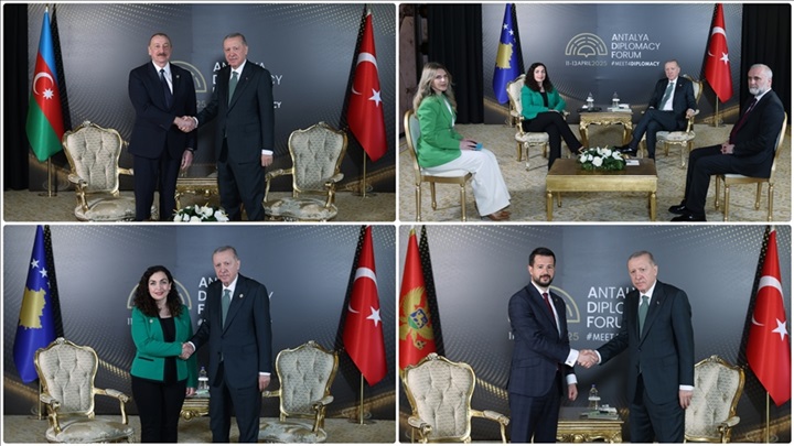 Cumhurbaşkanı Erdoğan Antalya Diplomasi Forumu’nda Liderlerle görüştü