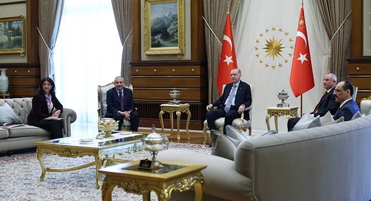 Cumhurbaşkanı Erdoğan, DEM Parti Milletvekillerini kabul etti