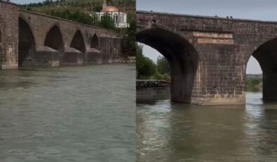 Artan Yağışlar ile Dicle Nehrinde Sular Yükseldi
