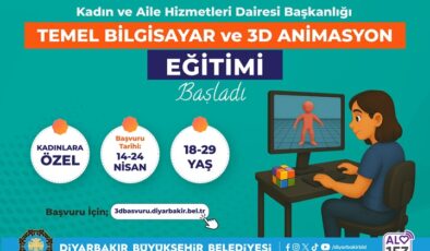Diyarbakır’da kadınlara bilgisayar ve 3D animasyon eğitimi