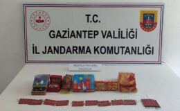Jandarma, iş yerinde yüzlerce patlayıcı madde buldu