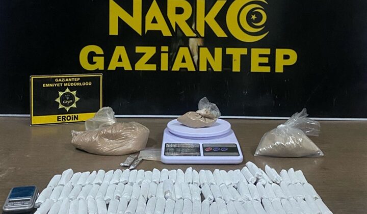 Gaziantep’te uyuşturucu operasyonunda 2 zanlı tutuklandı