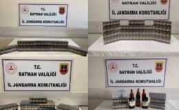Hasankeyf’te 950 paket kaçak sigara ve içki ele geçirildi