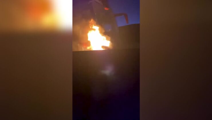 Hatay’da yolcu otobüsünde çıkan yangın paniğe yol açtı