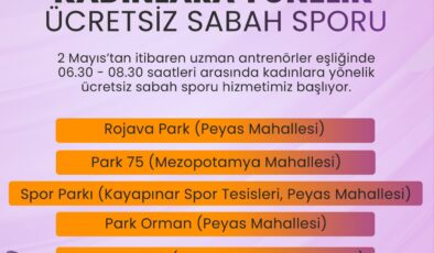Kayapınar’da kadınlar sporla buluşacak