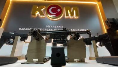 Diyarbakır’da, Irak’tan getirilen çok sayıda silah ele geçirildi