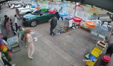 Kaldırıma çarpan otomobilin sürücüsü yaralandı