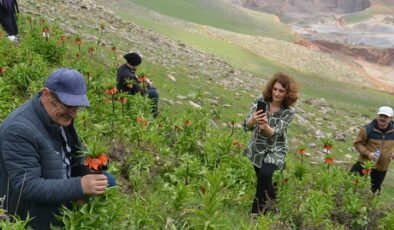 Muş’a gelen fotoğraf tutkunları ters laleleri görüntüledi