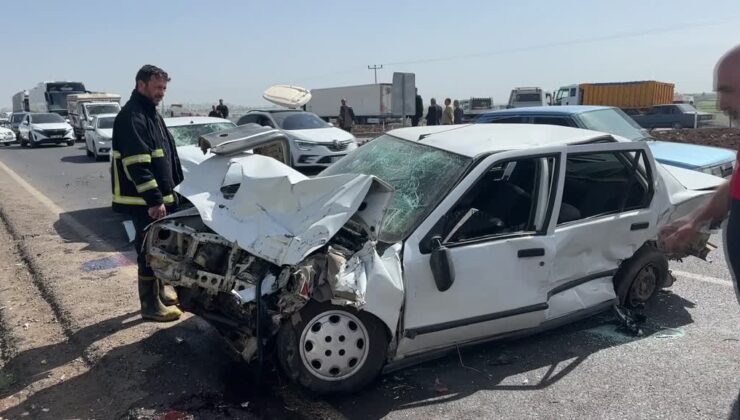 Şanlıurfa’da zincirleme trafik kazasında 6 kişi yaralandı