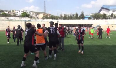Şırnak’ta amatör ligde oynanan futbol maçında kavga çıktı