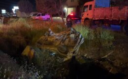 Takla atan otomobildeki 1 kişi öldü, 1 kişi yaralandı