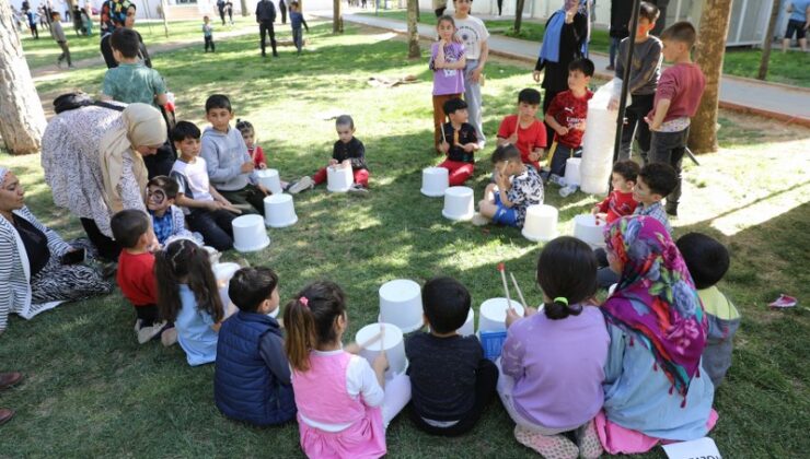 Tandır Parkı’nda şenlik coşkusu çocuklarla taştı