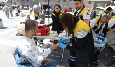Vatandaşa ücretsiz sağlık taraması desteği sağlandı