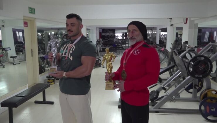 Vücut geliştirme sporcusu, öğrencisiyle Avrupa’ya hazırlanıyor