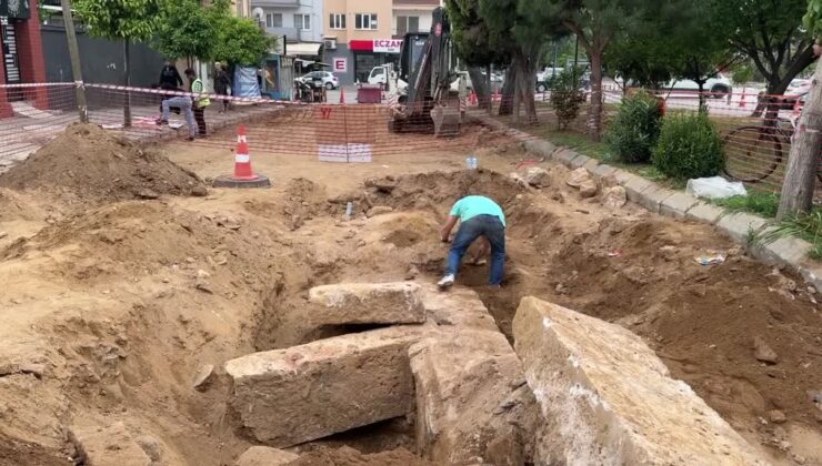 Yol yenileme çalışmasında insan kemikleri bulundu