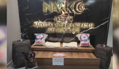 Yolcu otobüsünde 7 kilo 100 gram uyuşturucu ele geçirildi