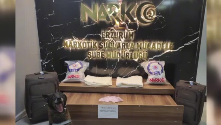 Yolcu otobüsünde 7 kilo 100 gram uyuşturucu ele geçirildi