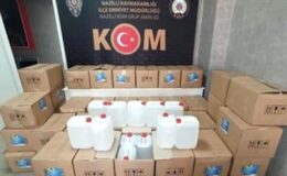 Adana’da 4 bin 830 litre etil alkol ele geçirildi