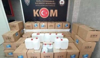 Adana’da 4 bin 830 litre etil alkol ele geçirildi