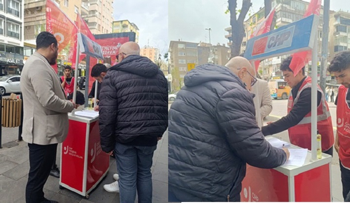 CHP Diyarbakır’dan İmamoğlu için imza kampanyası