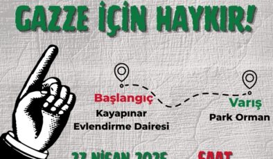 Diyarbakır’da Gazze İçin Yürüyüş Düzenlenecek