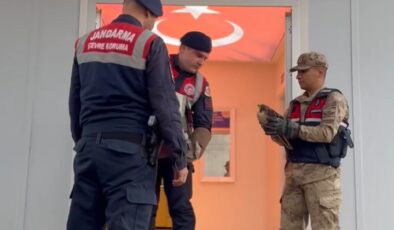 Bismil’de jandarmanın bulduğu yaralı kartal tedavi altına alındı