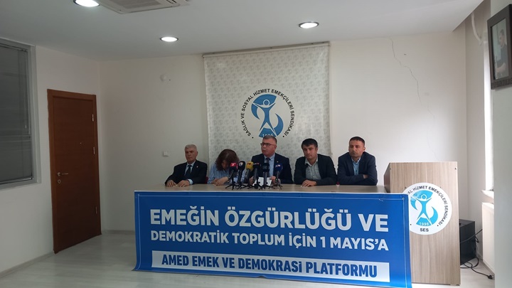KESK Eş Genel Başkanı Diyarbakır’dan seslendi