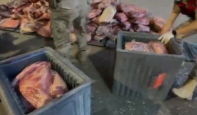 1700 kilogram bozulmuş et ele geçirildi