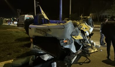 Adıyaman’da feci kaza: 1 ağır 3 kişi hastaneye kaldırıldı
