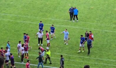 Amatör lig maçının ardından arbede yaşandı