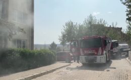Apartmanda çıkan yangında 6 kişi dumandan etkilendi