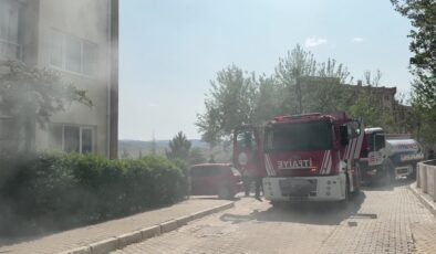 Apartmanda çıkan yangında 6 kişi dumandan etkilendi