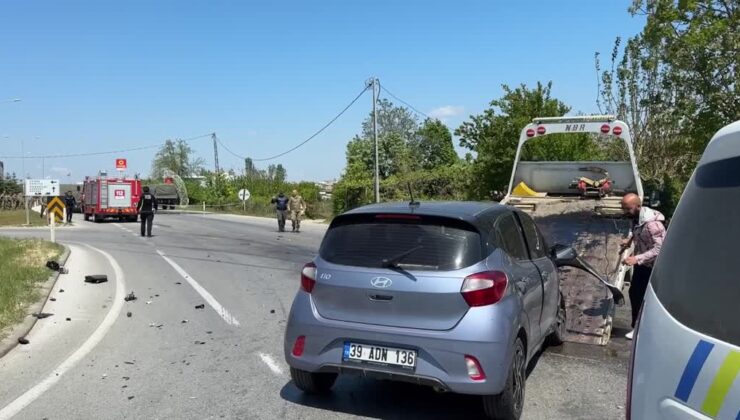 Askeri araç kazasında 4 kişi yaralandı