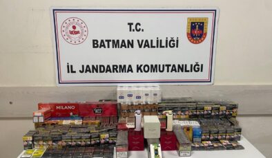 Batman’da gümrük kaçağı 1510 paket sigara ele geçirildi