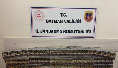 Batman’da gümrük kaçağı 1510 paket sigara ele geçirildi