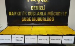 Otomobilde 128 bin kullanımlık sentetik uyuşturucu ele geçirildi